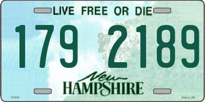 NH license plate 1792189