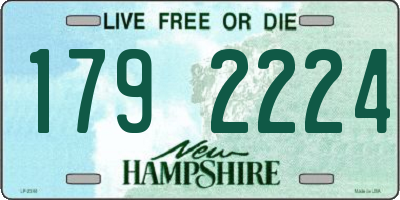 NH license plate 1792224