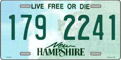 NH license plate 1792241