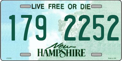 NH license plate 1792252