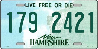 NH license plate 1792421