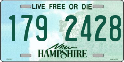 NH license plate 1792428