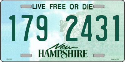 NH license plate 1792431