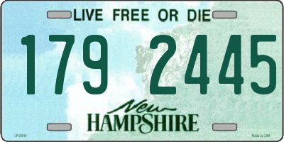 NH license plate 1792445
