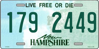 NH license plate 1792449