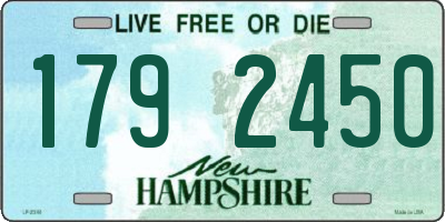 NH license plate 1792450