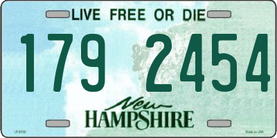NH license plate 1792454