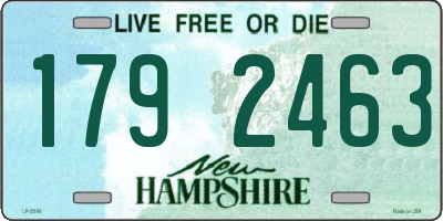 NH license plate 1792463