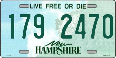 NH license plate 1792470