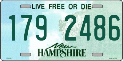 NH license plate 1792486