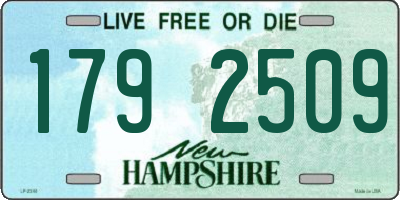 NH license plate 1792509