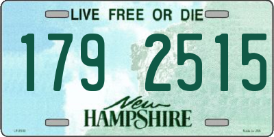 NH license plate 1792515