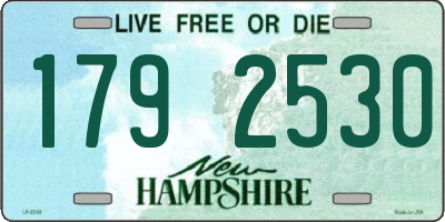 NH license plate 1792530
