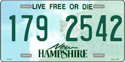NH license plate 1792542
