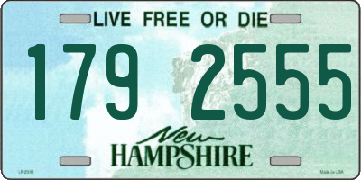 NH license plate 1792555