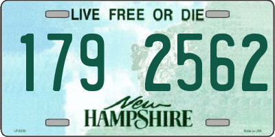 NH license plate 1792562