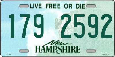 NH license plate 1792592