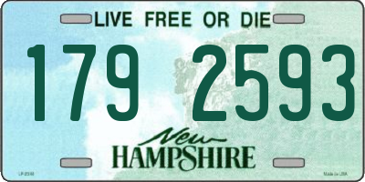 NH license plate 1792593