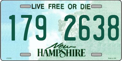 NH license plate 1792638