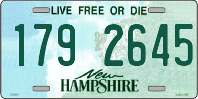 NH license plate 1792645