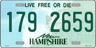 NH license plate 1792659
