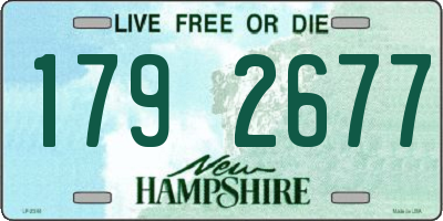 NH license plate 1792677
