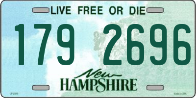 NH license plate 1792696
