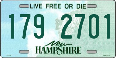 NH license plate 1792701