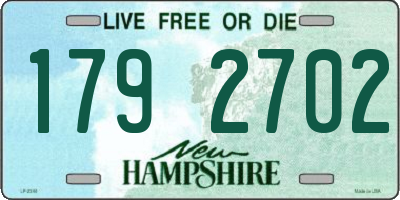NH license plate 1792702