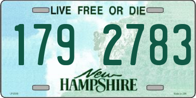 NH license plate 1792783