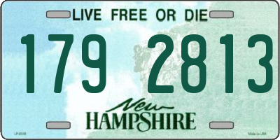 NH license plate 1792813