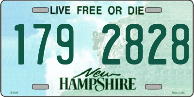 NH license plate 1792828