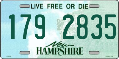 NH license plate 1792835