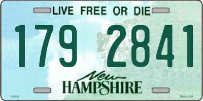 NH license plate 1792841