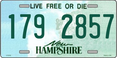 NH license plate 1792857