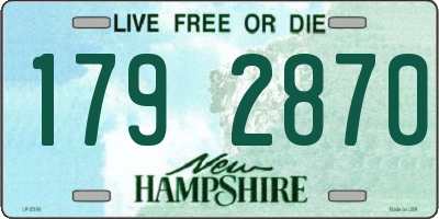 NH license plate 1792870