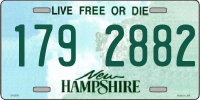 NH license plate 1792882