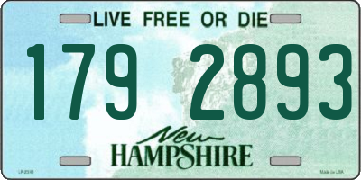 NH license plate 1792893