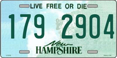NH license plate 1792904