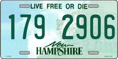 NH license plate 1792906