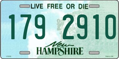 NH license plate 1792910