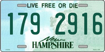 NH license plate 1792916