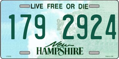 NH license plate 1792924