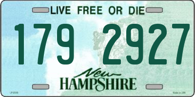 NH license plate 1792927
