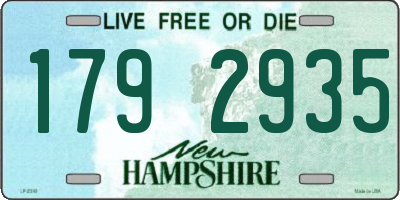 NH license plate 1792935