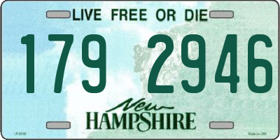 NH license plate 1792946