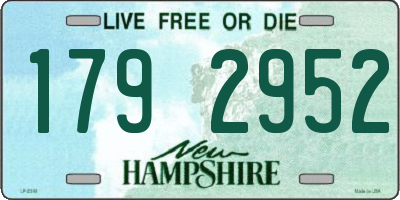 NH license plate 1792952