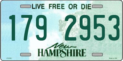 NH license plate 1792953