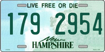 NH license plate 1792954