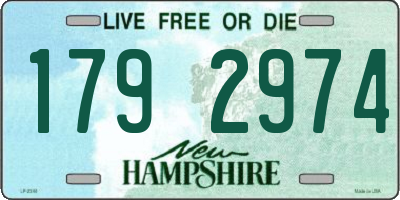 NH license plate 1792974